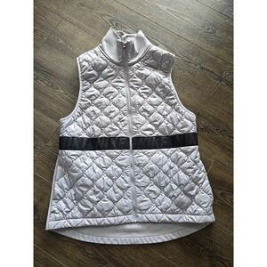 Women's Nike Running Vest Thermore Aero Layer Gray/black Full Zip Size Large